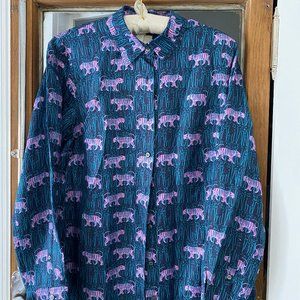 J Crew Collection Silk Twill Shirt